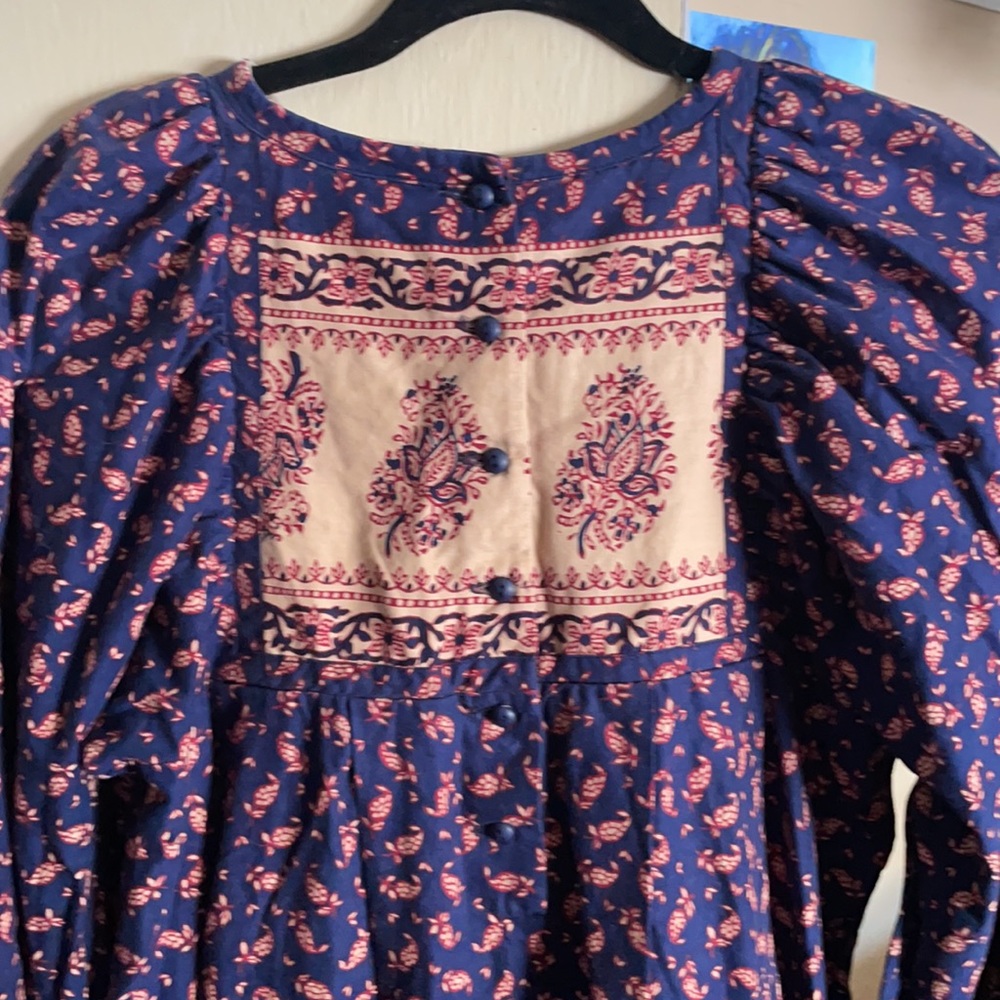 Stunning Vintage Aunt Abigail’s Attic Cotton Smock Prairie Flower Dress🌸